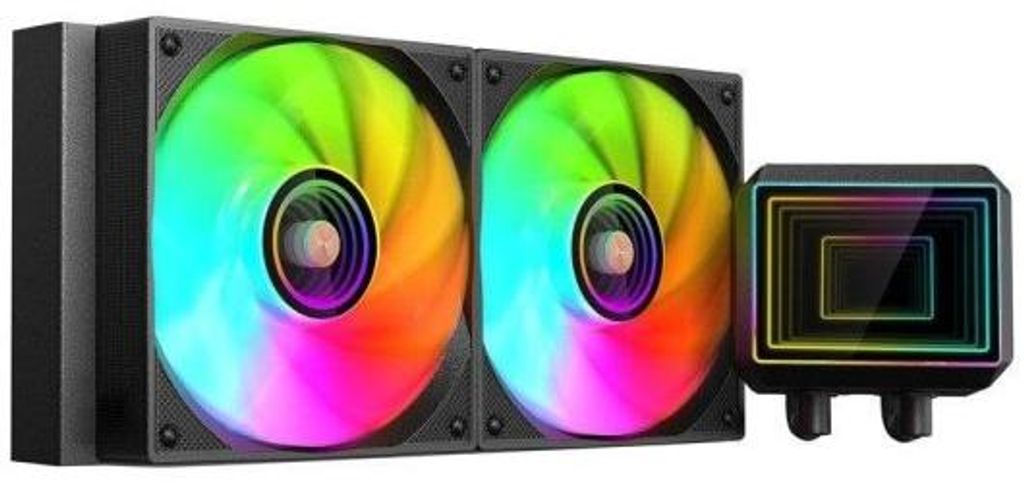 Mars Gaming Ml-two240 Flüssigkeitskühlung Aio 450 W Tdp 2x Argb-Lüfter Pumpe 4. Generation Schwarz