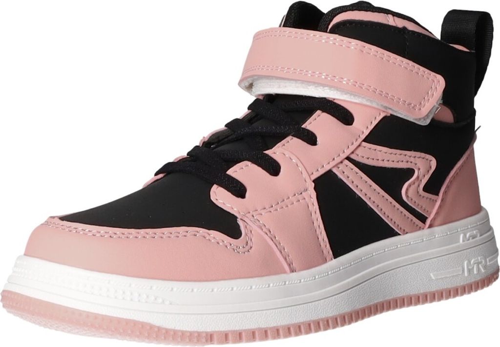 Sneakers kinder-Mädchen-High-Top-Sneaker Pink-Schwarz-Weiß, Farbe:rot, EU Größe:31