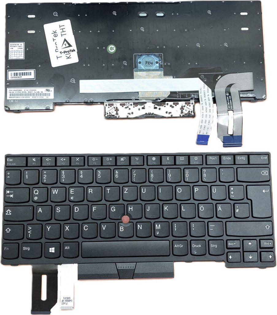 DEUTSCHE-Tastatur Keyboard kompatibel für Lenovo ThinkPad E480 (20KN009QGE)