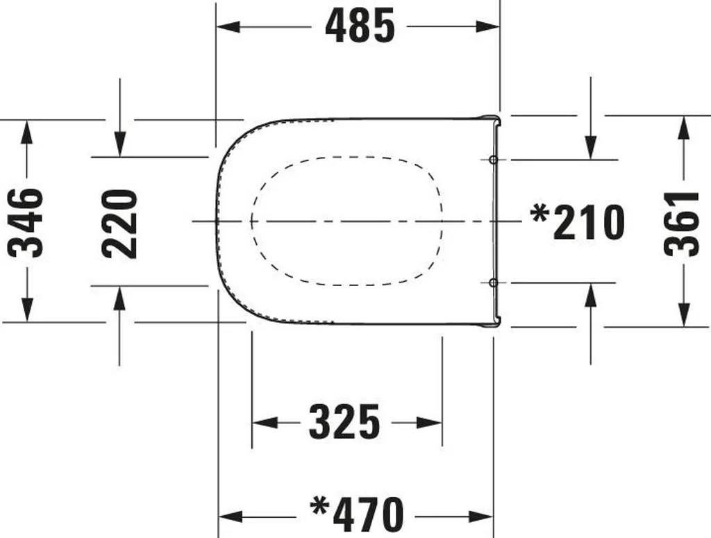 Copriwater Duravit D-Code Bianco Lucido 0060390000 - Design Sieger - 2