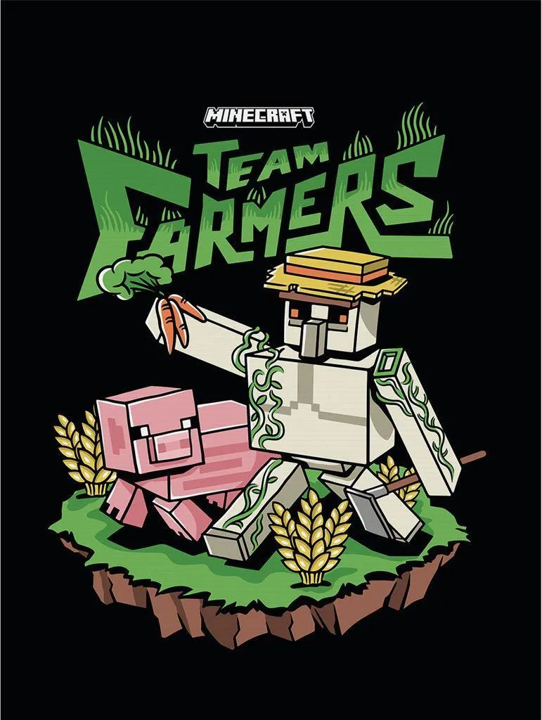 Minecraft Tableau Leinwanddruck Team Farmers PM11240 - 80 x 60 cm Bunt