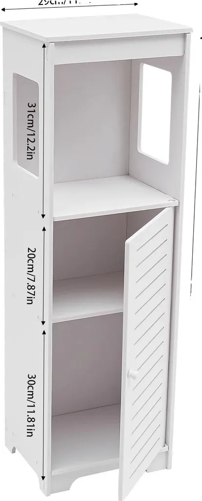 Armoire de rangement anti-humidité en PVC blanc à 4 niveaux fixes