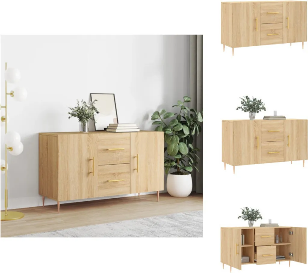 VidaXL Credenza Rovere Sonoma 100x36x60 cm | Madia Legno Salvaspazio