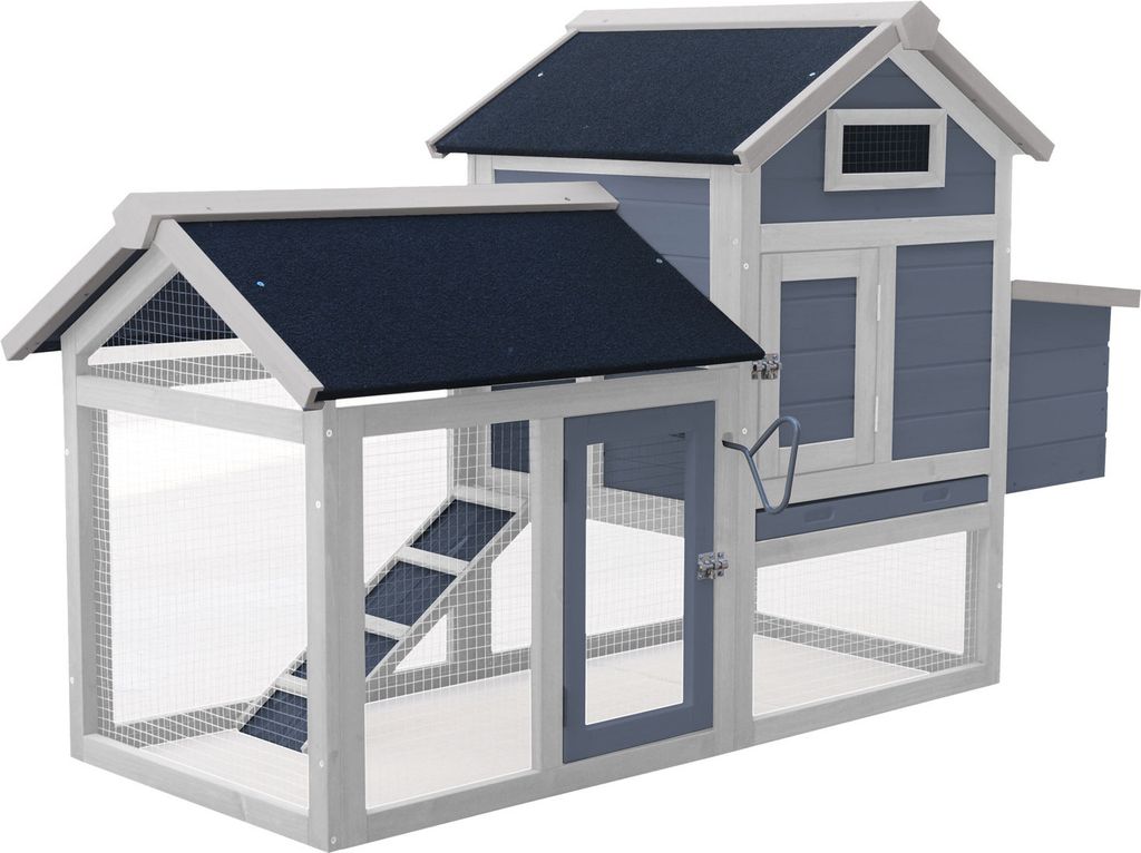 Kurnik Wiltec 1520 x 520 x 920 mm szaro-biały z wolnym Zdjęcie produktu 