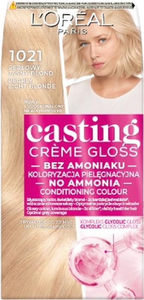 L'Oréal Casting Creme Gloss Haarfarbe 1021 Heller Perlblond Produktbild 