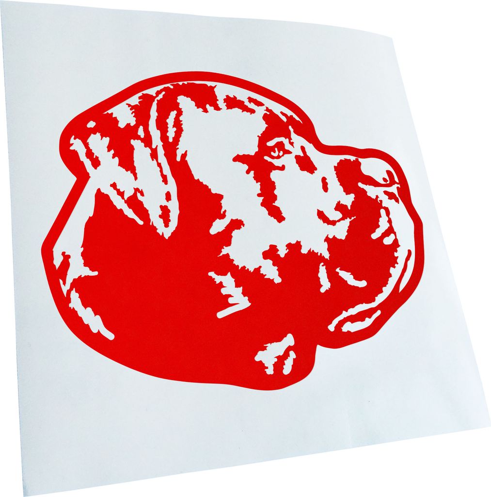 Kiwistar - Autoaufkleber - Cane Carso Hund - Rot - 60x46cm - Aufkleber für Auto, Laptop, Fahrrad, LKW, Motorrad mehrfarbig JDM Decal Racing
