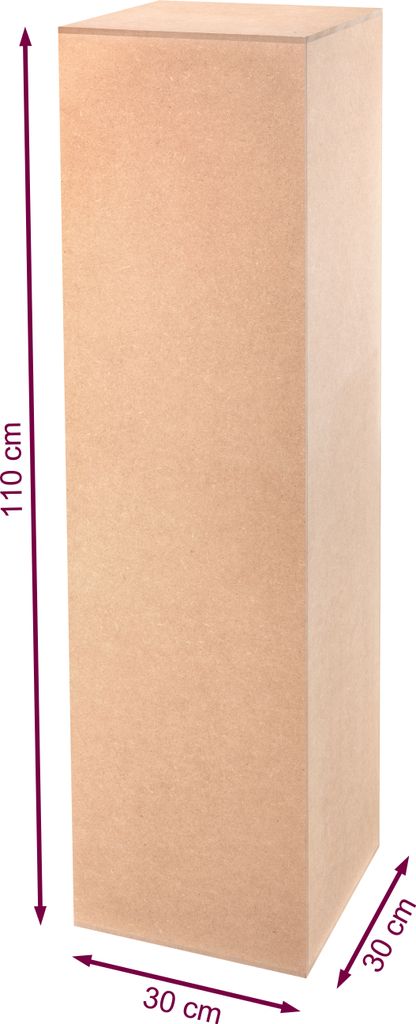 Dekosäule Unlackiertes MDF - Blumensäule für Wohnzimmer - Produktbild 2