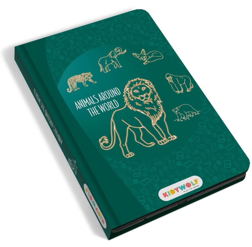 KIDYWOLF - Leuchtende Designtafel mini Wilde Tiere Produktbild 
