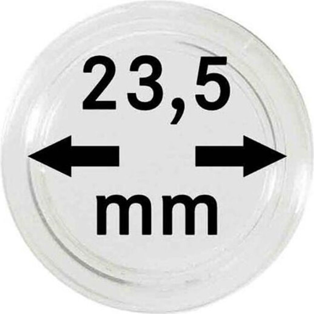 Lindner 2250235P Münzkapseln 23,5 mm-10er Pack