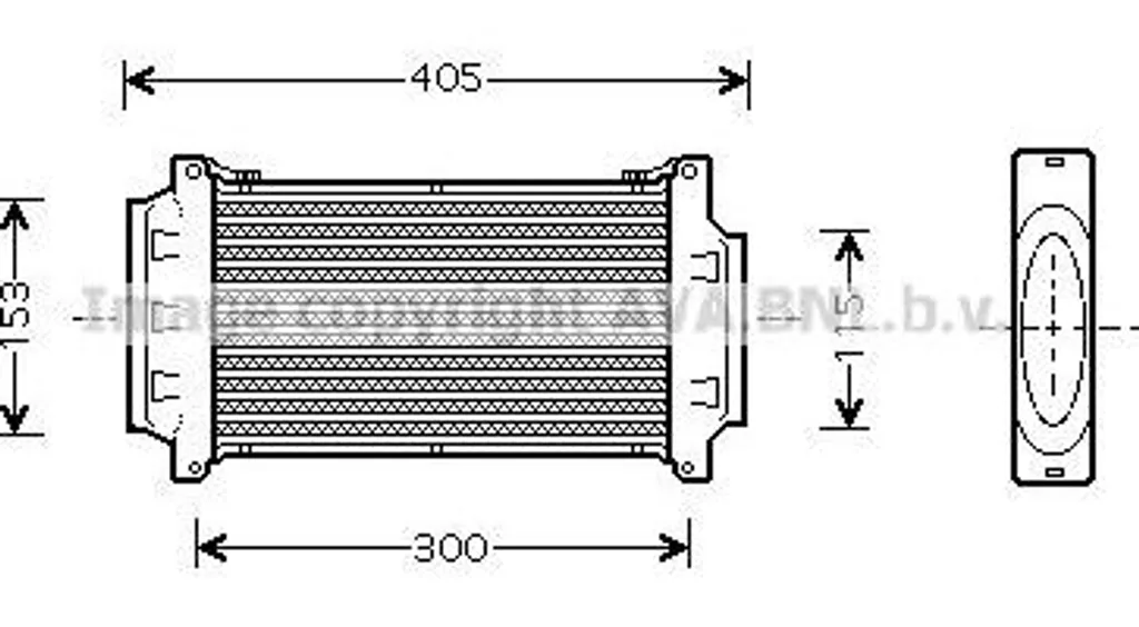 Intercooler Aluminium AVA BWA4262 Refroidissement Turbo OE 11651515368