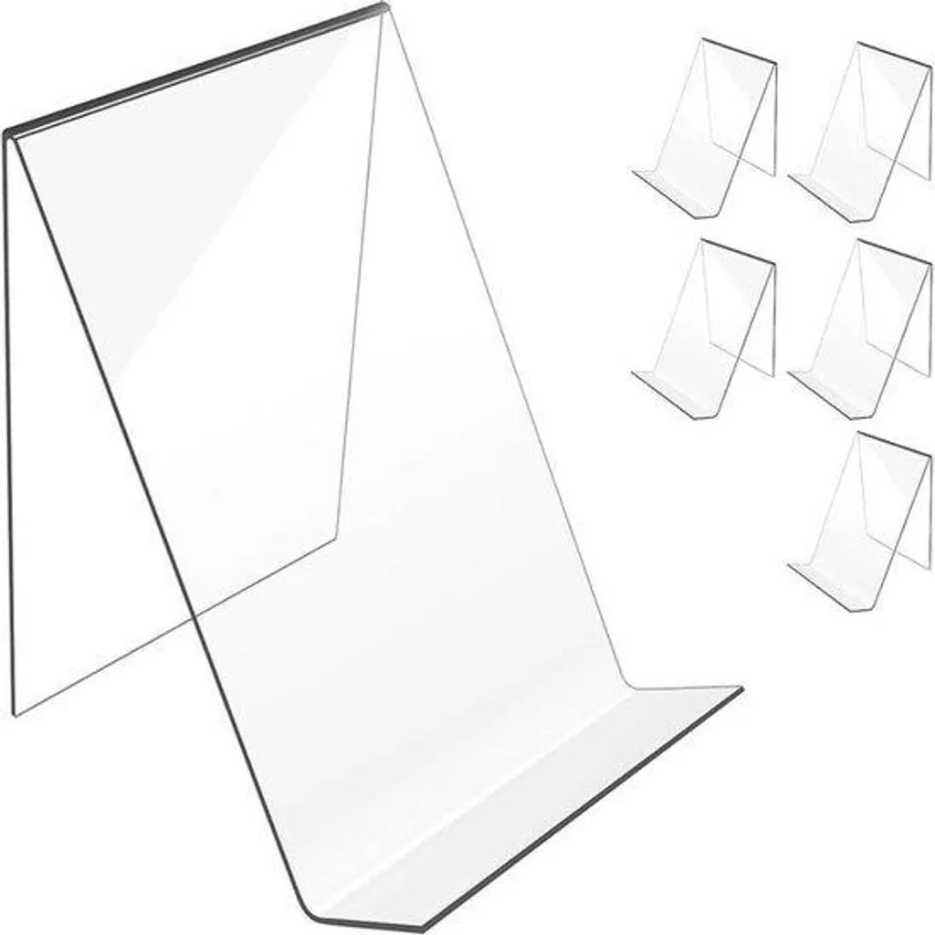 Support de livre en acrylique premium avec bords polis pour art et musique