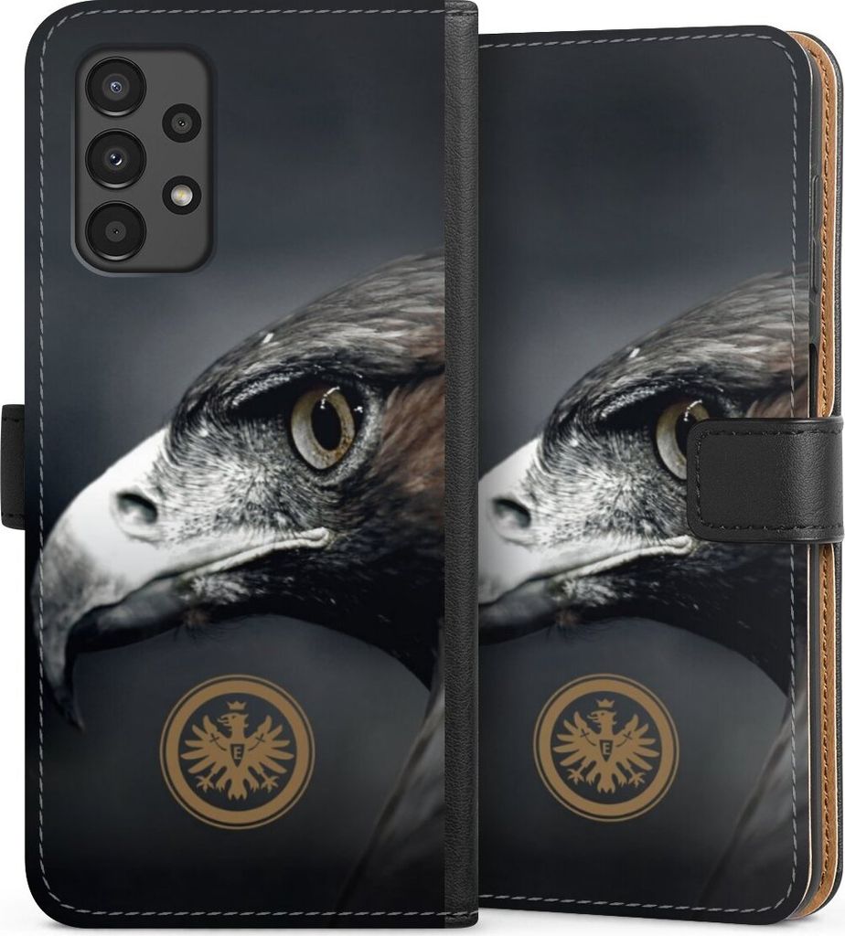 DeinDesign Klapphülle für Samsung Galaxy A13 4G Handytasche Lederhülle Tasche Adler Eintracht Frankfurt Offizielles Lizenzprodukt