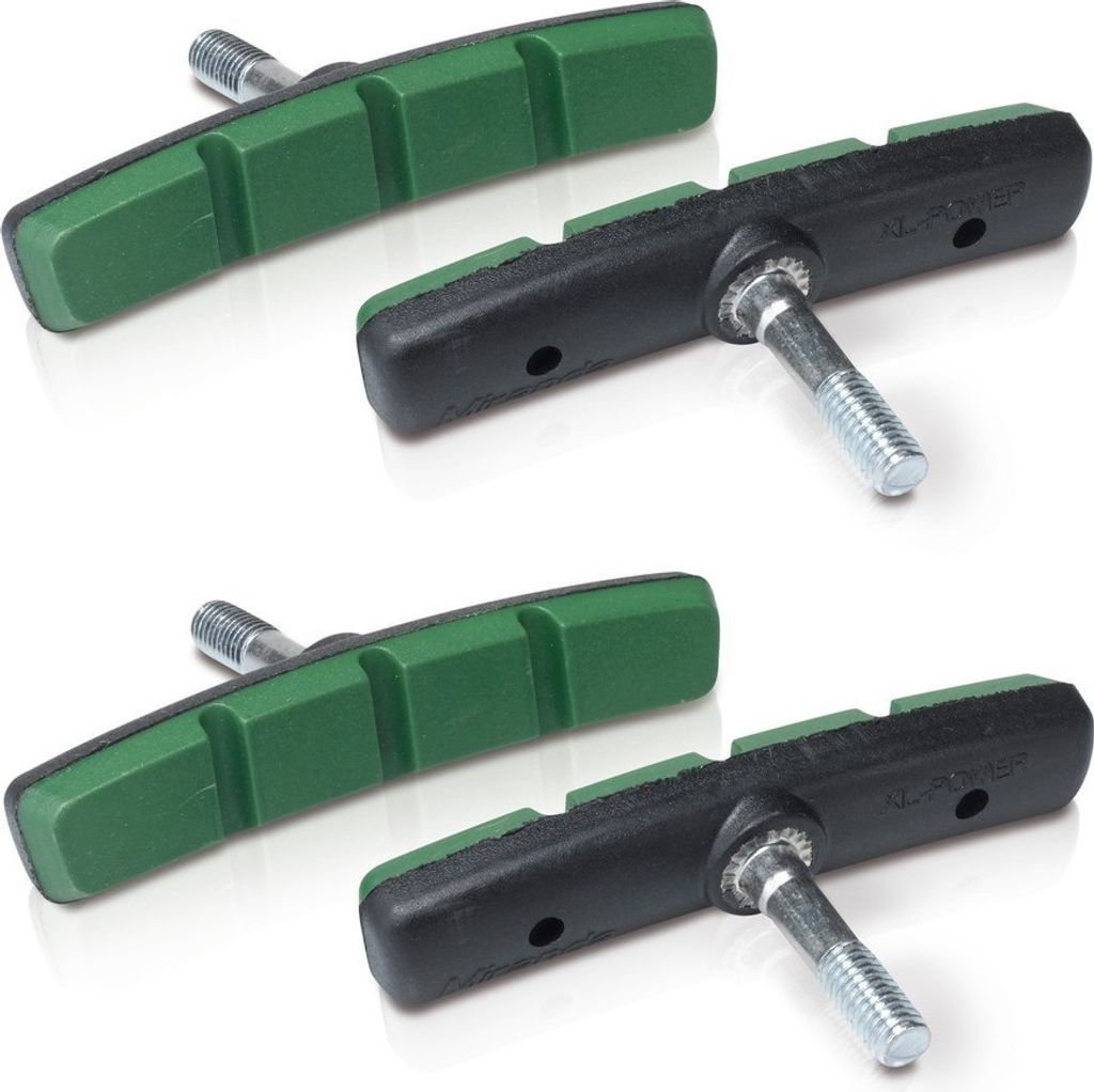 XLC BS-V11 V-Brake Bremsschuhe, 72 mm, grün (2 Paar) Produktbild 