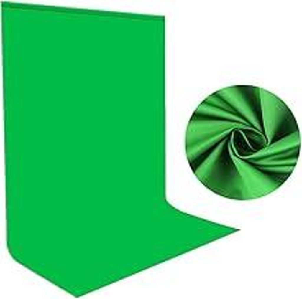 Green Screen Fotohintergrund 1,5x2m, Bonvvie Faltenresistenter Fotografie Hintergrund Grün Chromakey Musselin Hintergrund für Photo Video Studio,...