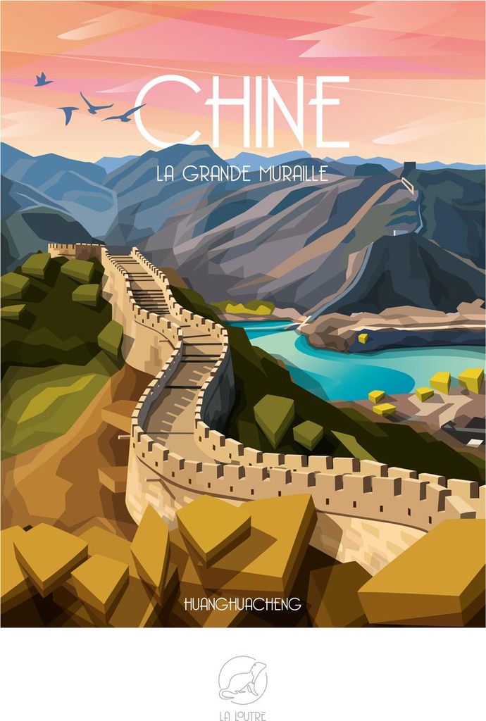 La Loutre Puzzle Chinesische Mauer - 1000 Teile Puzzle-Spiel