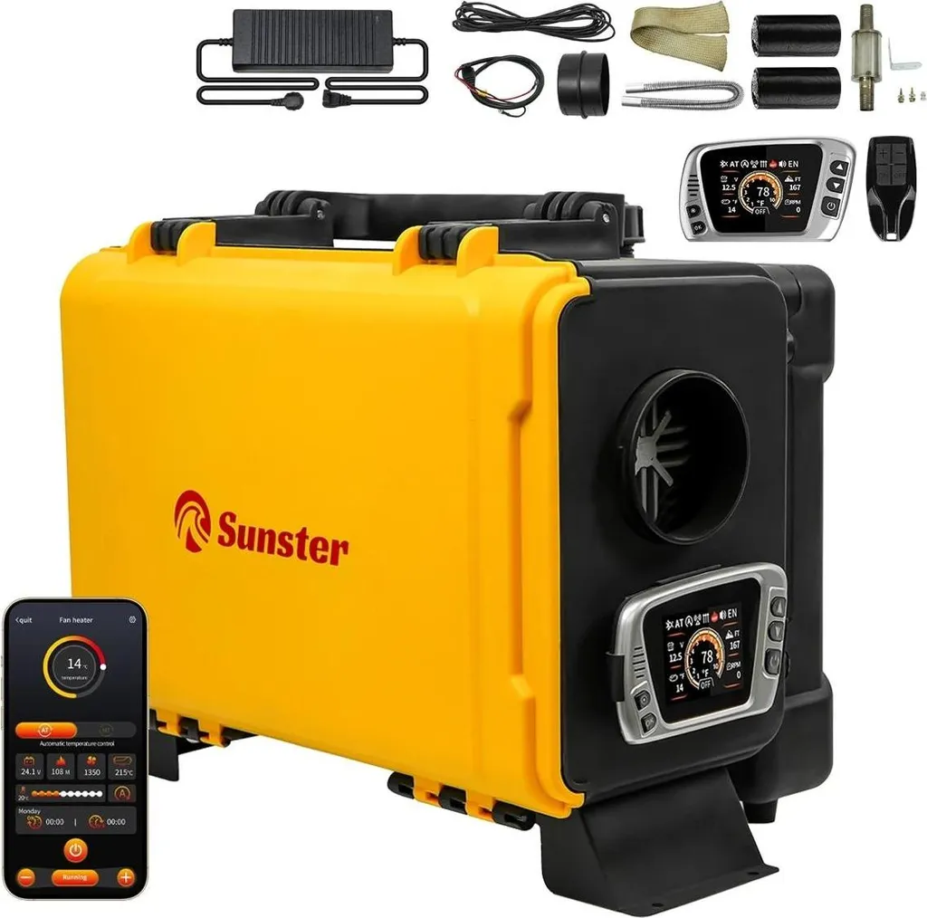 Chauffage diesel 8kW Bluetooth : dites adieu au froid en van ou en atelier