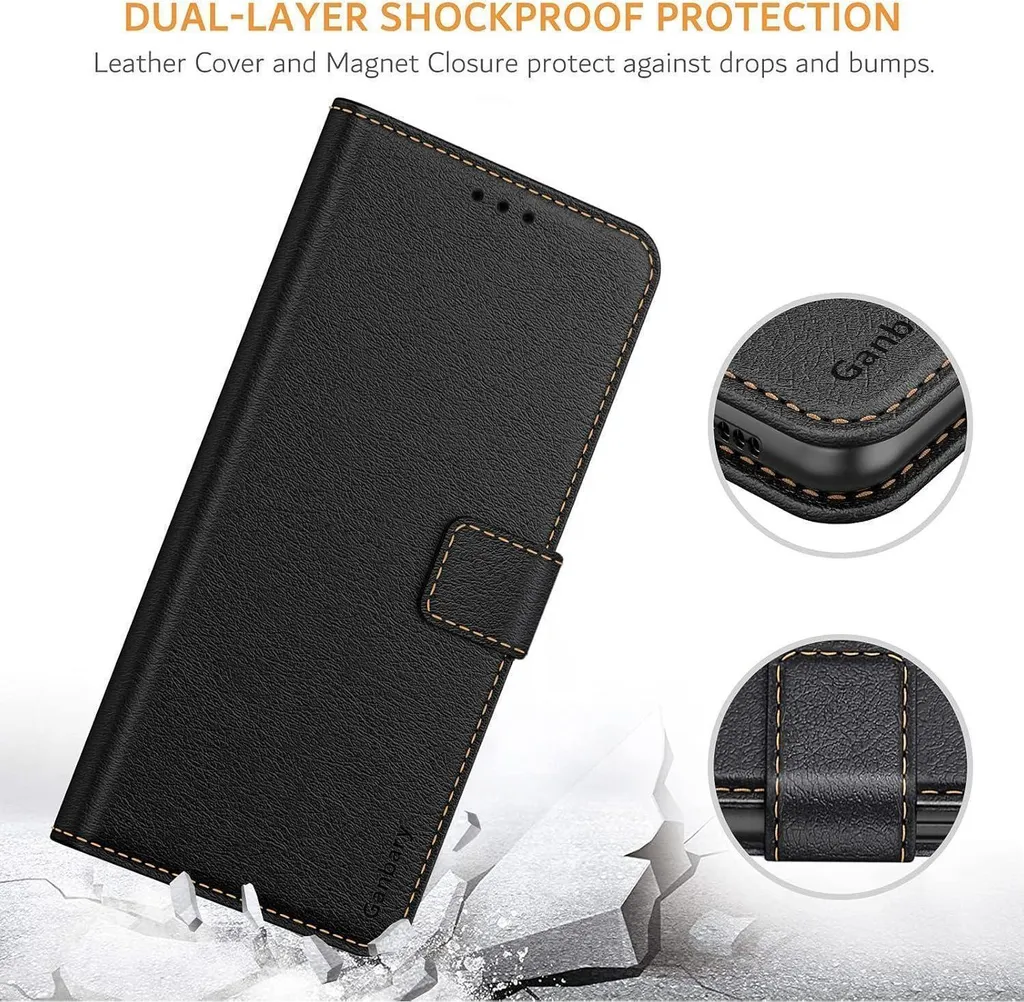 Housse portefeuille pour Xiaomi Redmi 10 avec support vidéo intégré - 6
