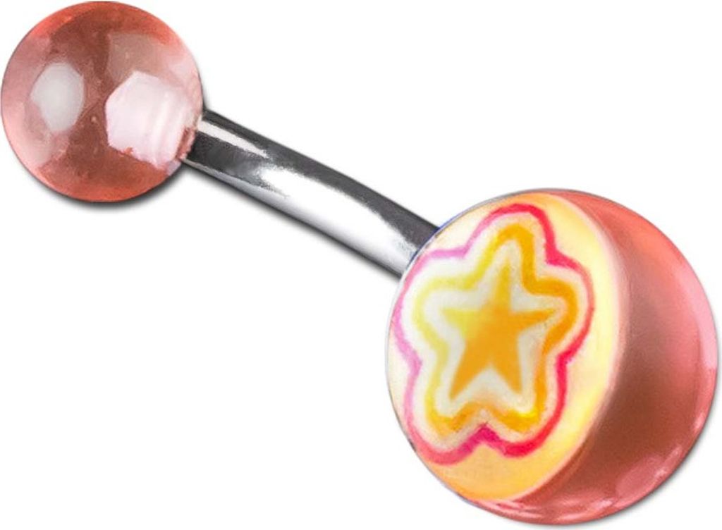 viva-adorno 1 Stück Bauchnabel Piercing Banane 316L Produktbild 