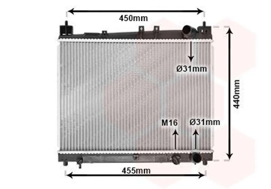 Radiateur moteur robuste pour Toyota Yaris Verso - Refroidissement optimal