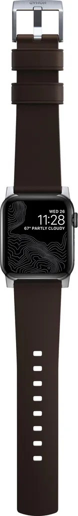 Bracelet Nomad Active Pro en cuir marron imperméable pour Apple Watch - 4