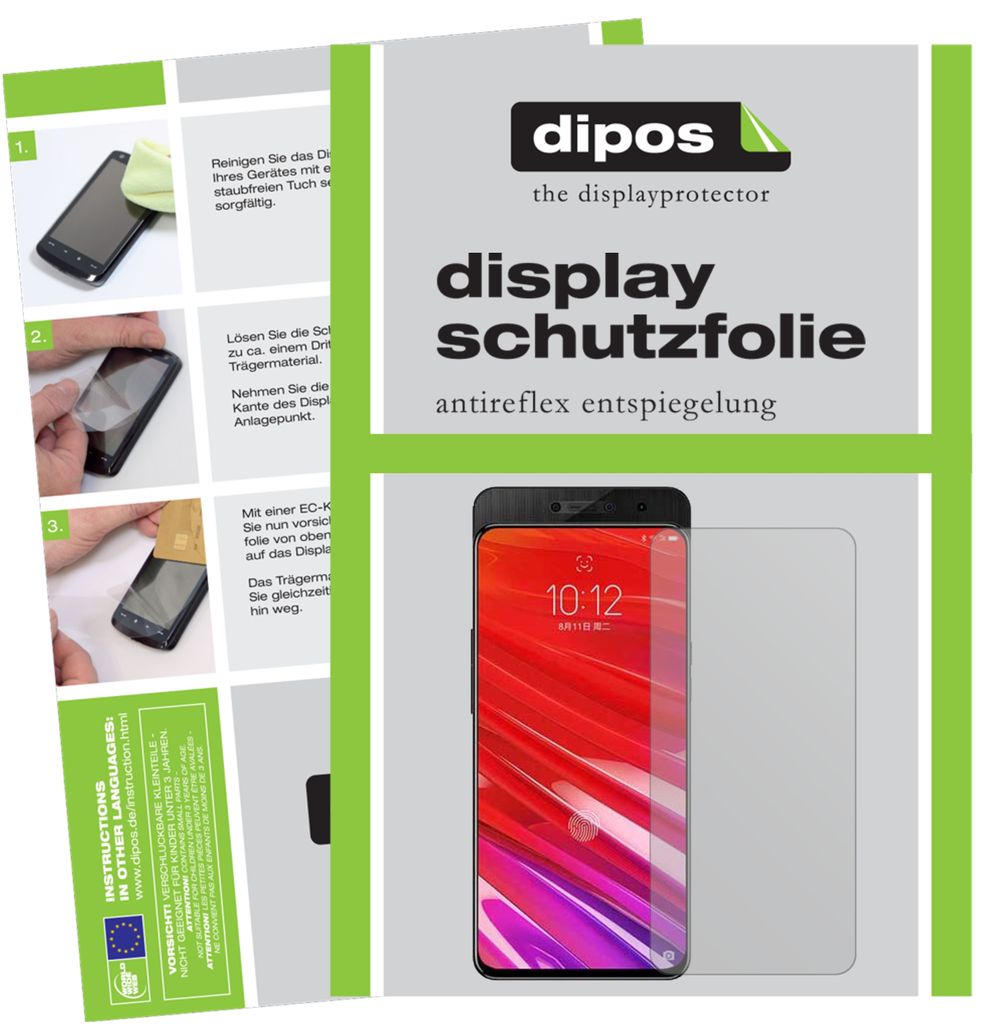6x Schutzfolie für Lenovo Z5 Pro matt Displayschutzfolie Folie Display Schutz dipos
