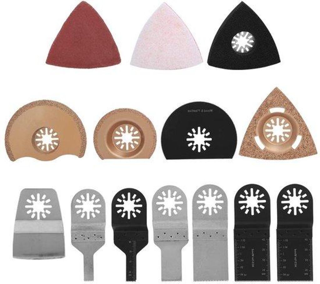 Sägeblätter für Pendel- und Schwingzüge 38er-Pack - multifunktionales Werkzeug aus Hartmetall - Zubehör für Multitool - Accessoires für Pend...