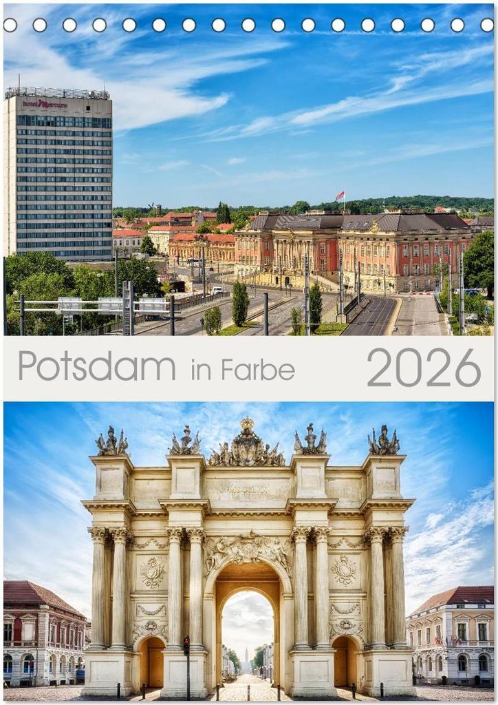 Potsdam in Farbe (Tischkalender 2026 DIN A5 hoch), CALVENDO Monatskalender