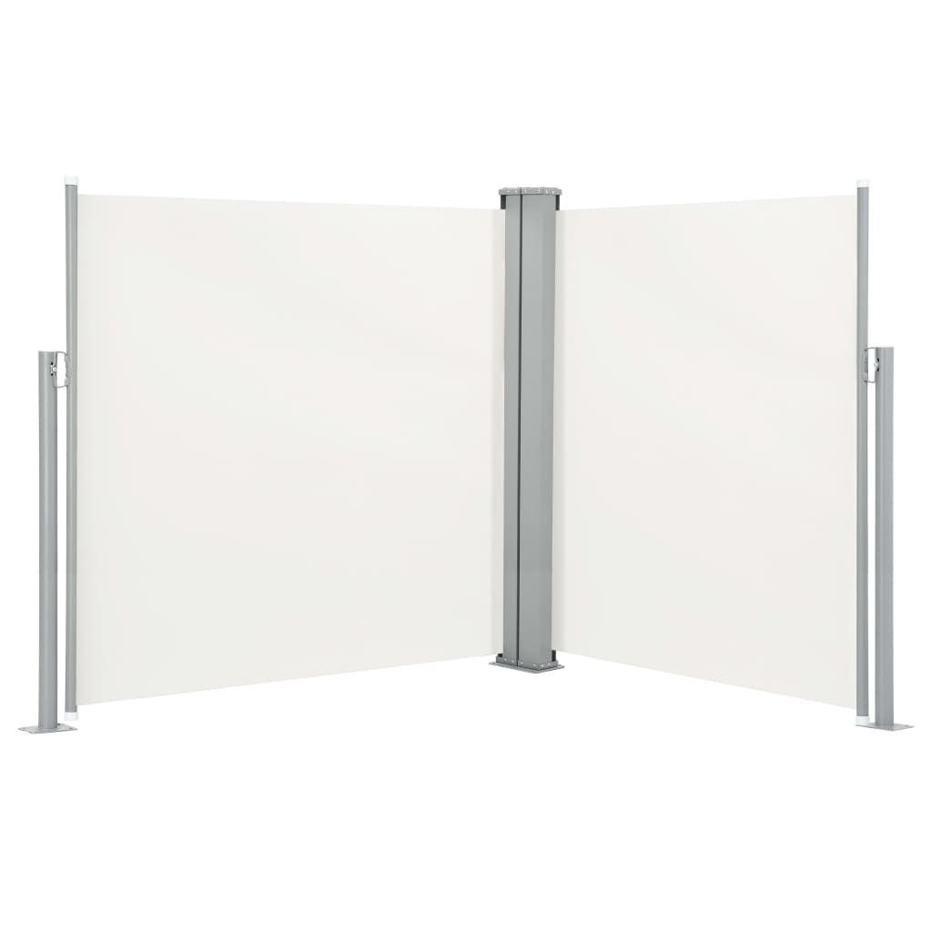 vidaXL Ausziehbare Seitenmarkise Creme 140 x 600 cm Produktbild 