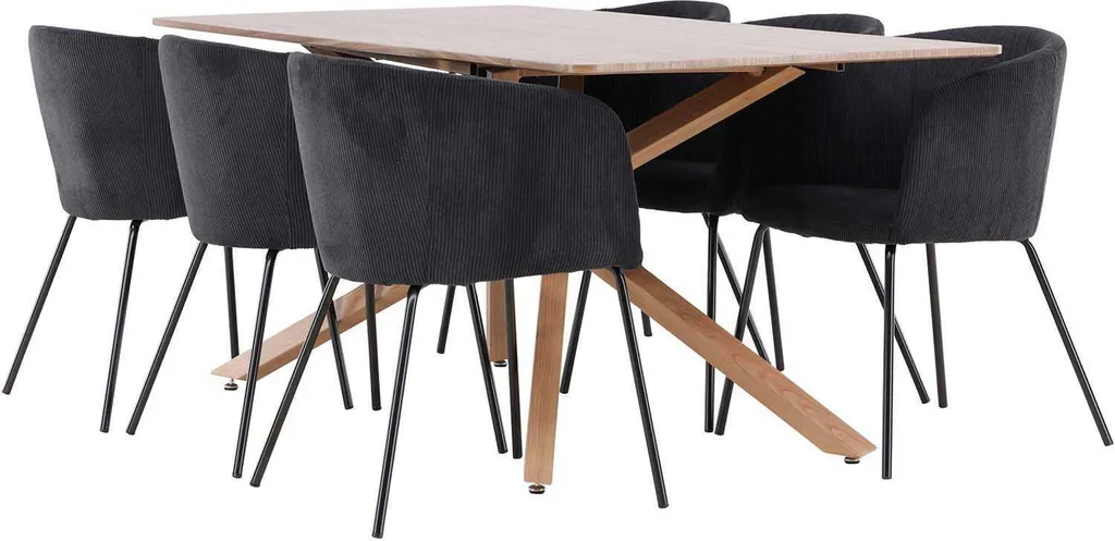 Table Piazza 180 cm mocca, la solution gain de place pour 6 convives - 16