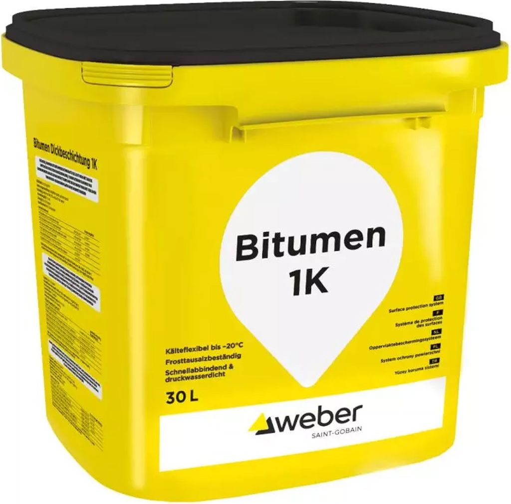 weber Bitumen Dickbeschichtung 1K 30l Immagine del prodotto 