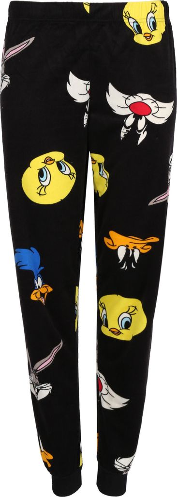 Looney Melodies Damen Schlafanzug schwarz, Schlafanzug mit Produktbild 9