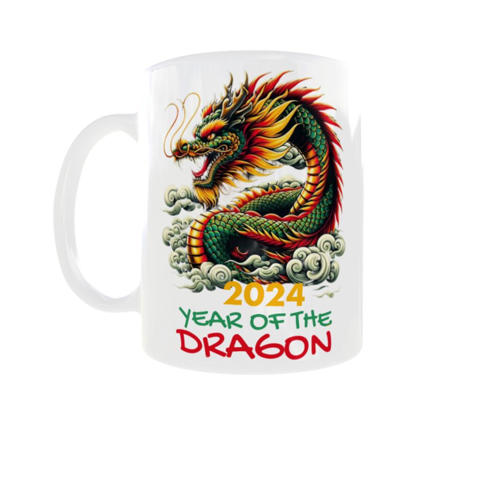 Becher 300ml Neujahr 2024 Drachenjahr Jahr des Drachen v10
