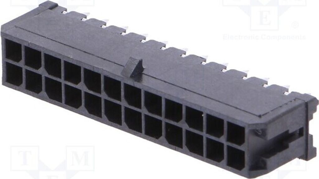 1x Micro 3.0 Vert Thrhole DR HdrTin24Ckt 43045-2412 Sonstige Molex-Steckverbinder