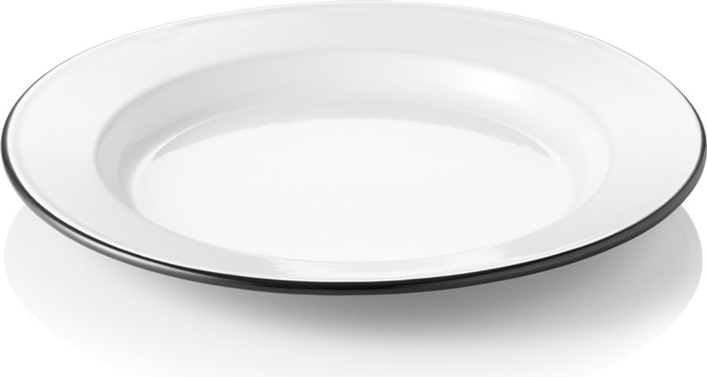 Teller GRACE, flach, Ø 26 cm, Emaille