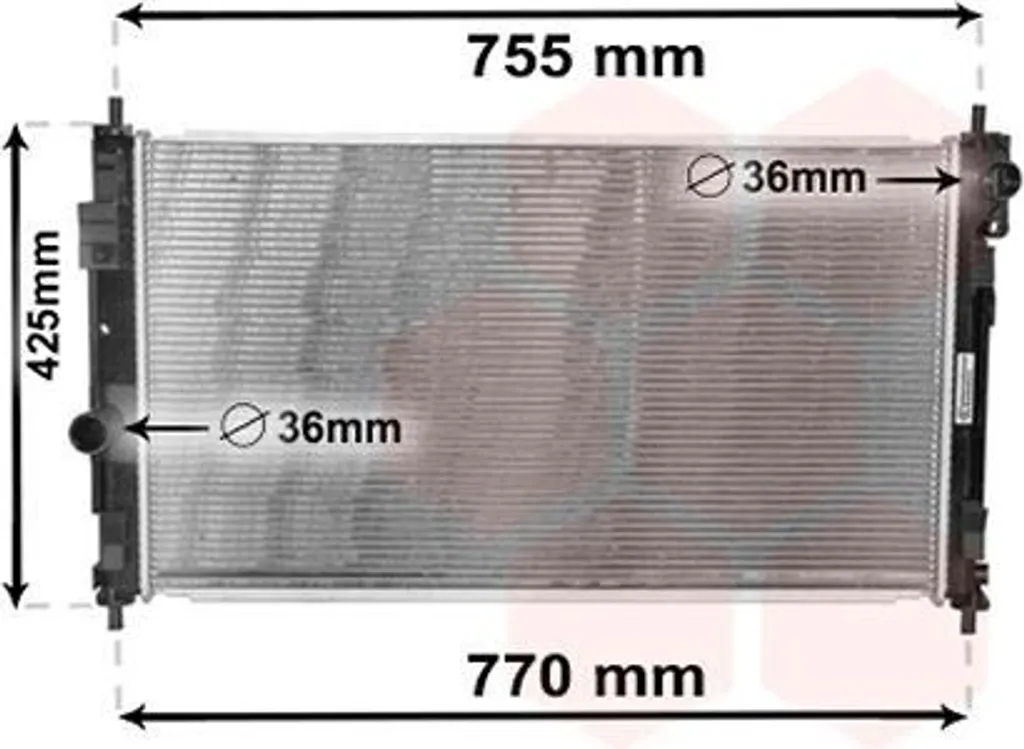 Radiateur de refroidissement eau pour JEEP COMPASS et CHRYSLER Sebring