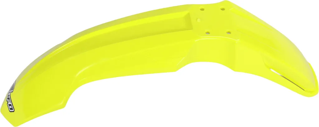 Cache Garde-Boue Avant UFO Plast Jaune Fluo Spécial Compétition Enduro