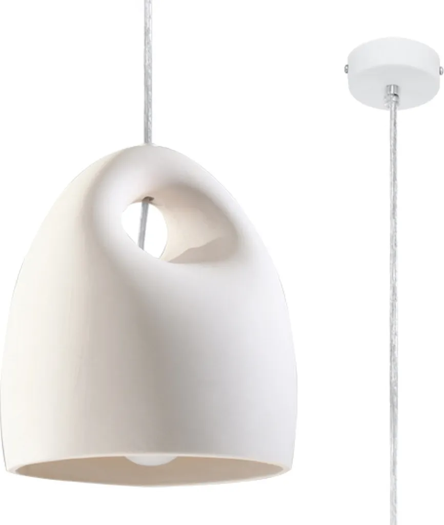 Lampada UMBO 1 E27 Weiss - Pendente LUMILO Design per Interni Moderni