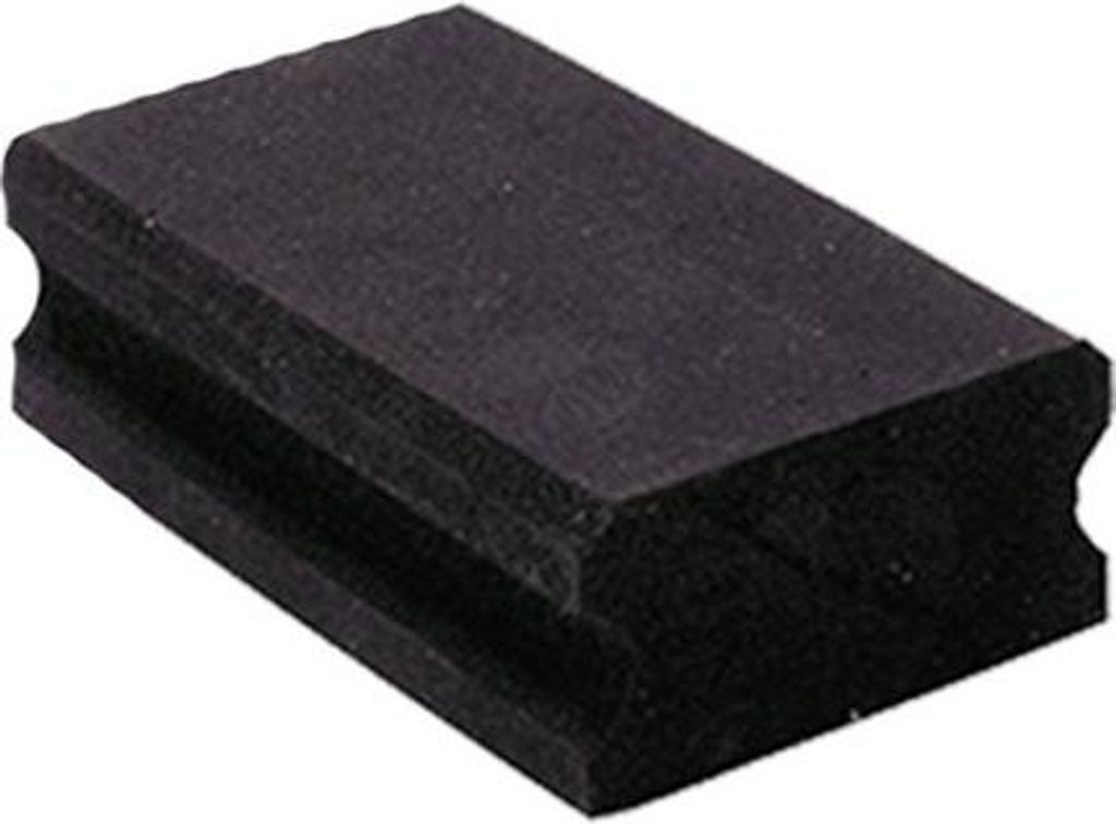 Klett-Schaumstoff-Schleifklotz - 70 x 120 mm - für Holz und Metall - LEMAN - 70120.20