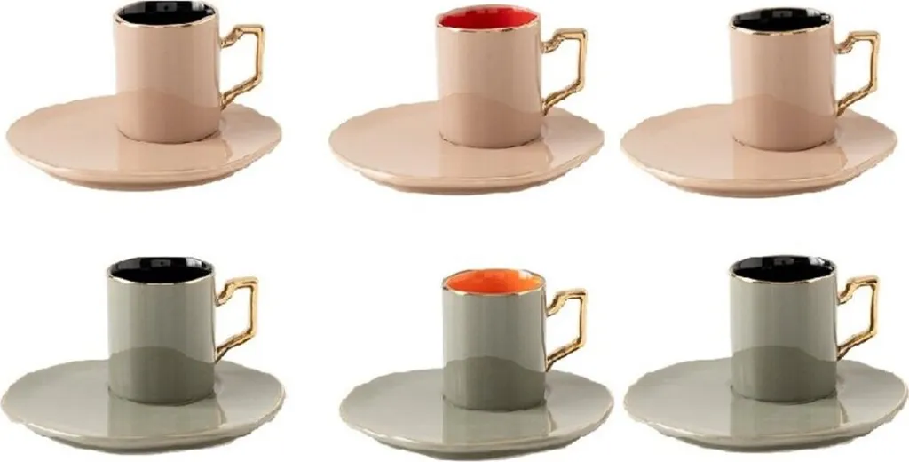 Service à café pour invité 12 pièces Schäfer 90ml chic et contemporain