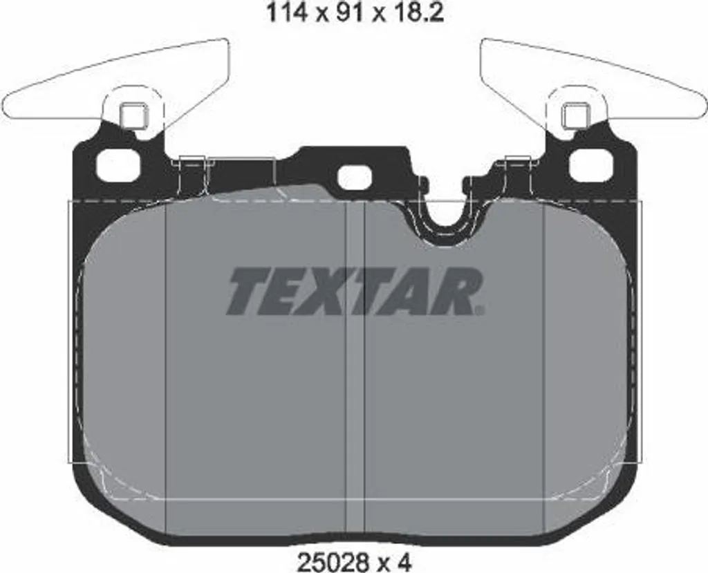 Plaquettes de frein Textar OE 2464195 haute performance pour BMW F30 F31