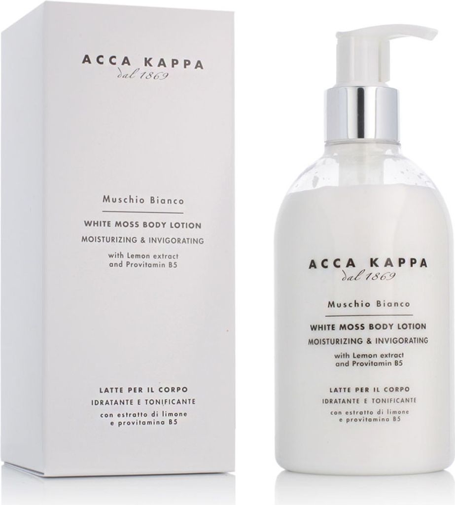 Acca Kappa Muschio Bianco, witte mos bodylotion, 300 ml Productafbeelding 