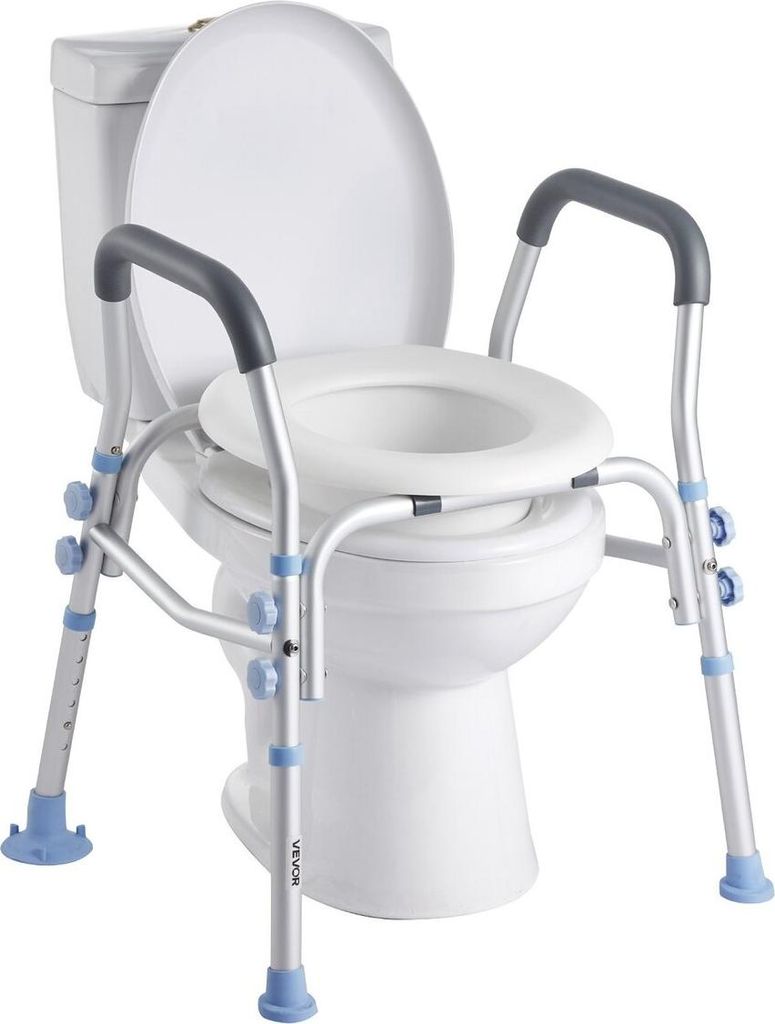 Siège de toilettes surélevé avec accoudoirs, capacité de Image du produit 