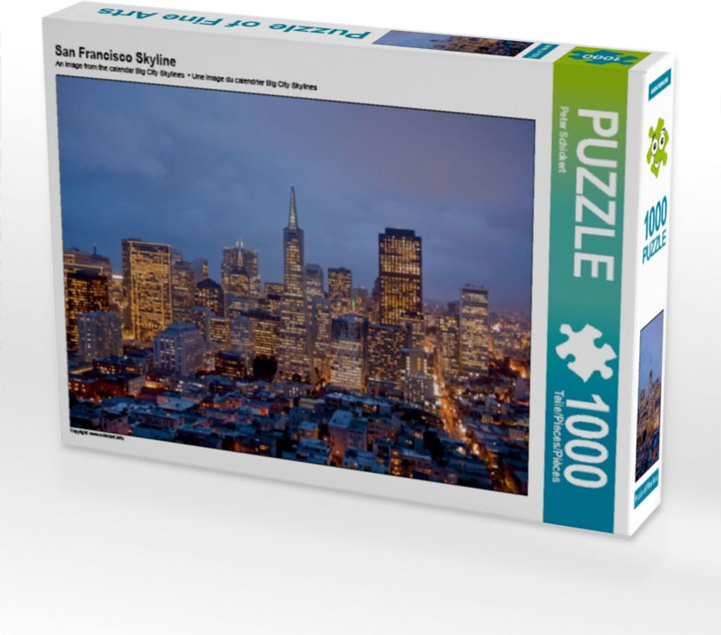 CALVENDO Puzzle San Francisco Skyline | 1000 Teile Lege-Größe 64x48cm Foto-Puzzle für glückliche Stunden