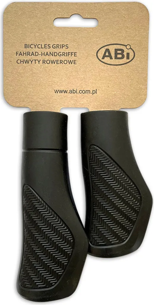 Manopole Professionali ABI Black TPE SEBs 130/95mm Anti-UV