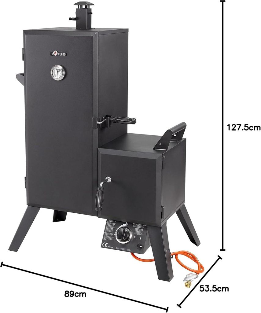 Wędzarnia Gazowa + Grill Gazowy 2W1 El Fuego Portland Sf Zdjęcie produktu 