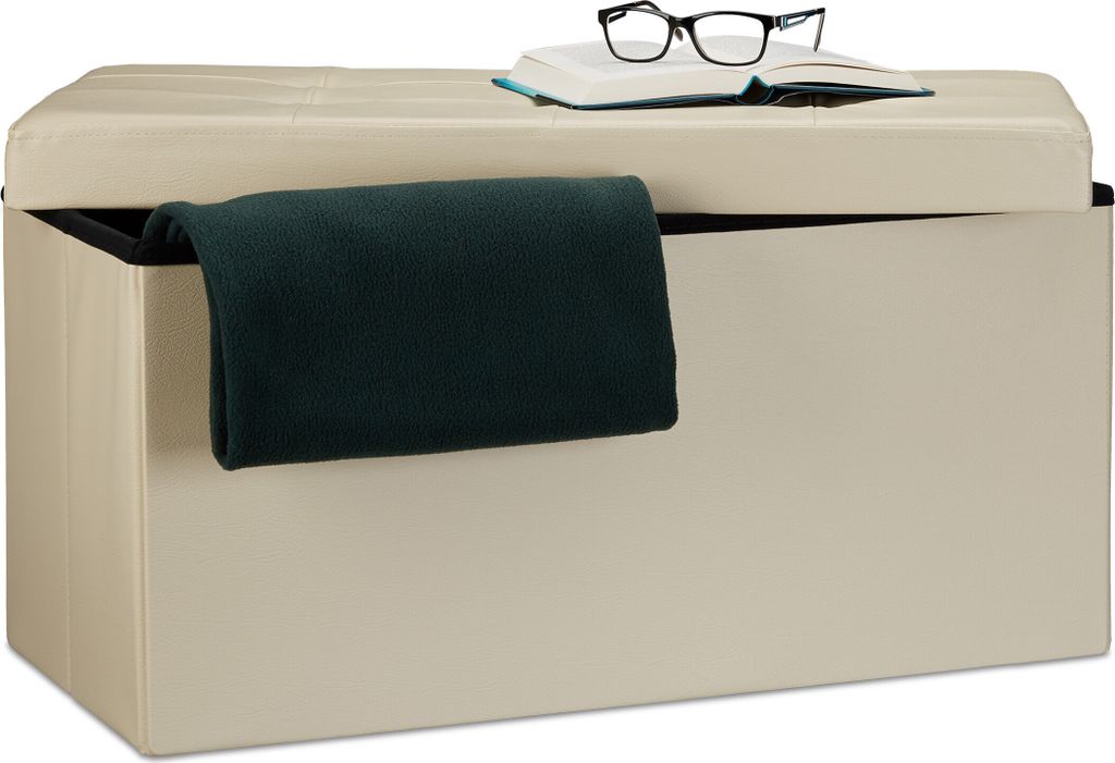 Panca pieghevole con contenitore RD19044, beige Immagine del prodotto 