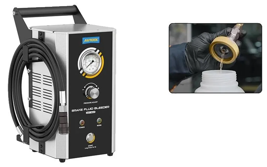 Purgeur de freins automatique avec réservoir de 1000 ml pour garage