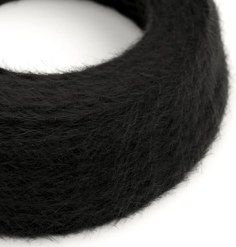 Câble électrique tressé noir charbon TP04 Creative-Cables 2x0,75mm² 10m
