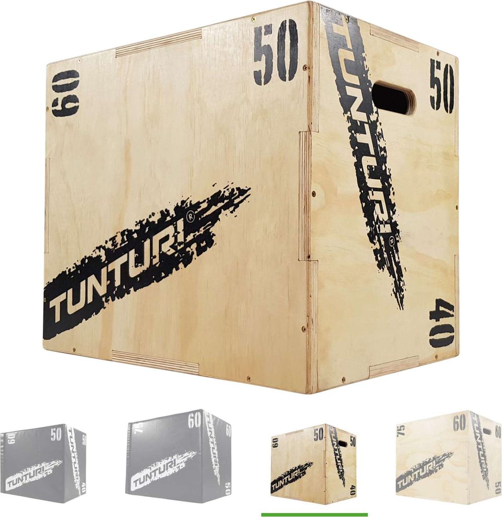 Tunturi Boîte en Bois Plyométrie 40/50/60cm Image du produit 