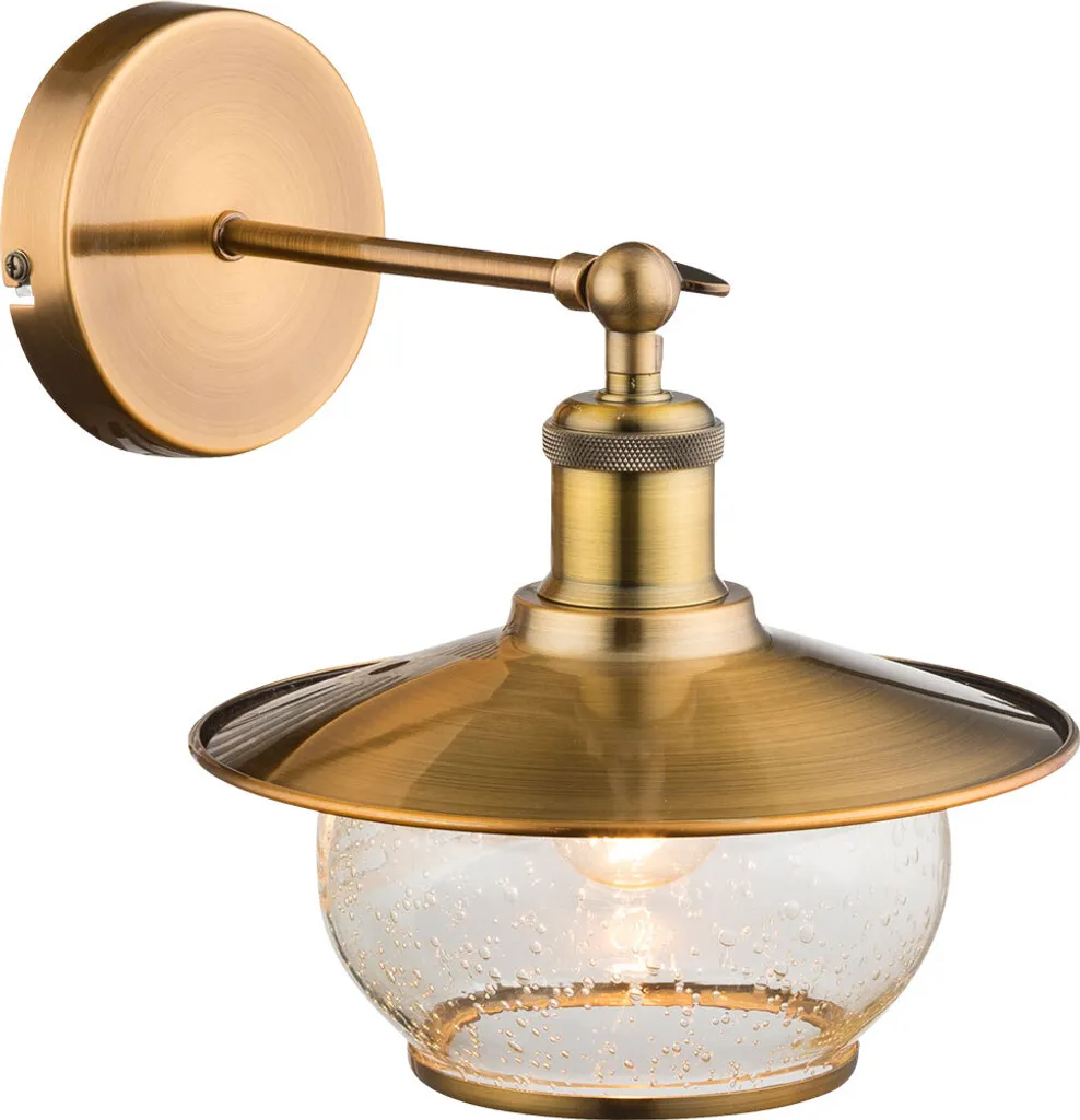 Lampada da Parete Globo Bronzo Vintage - Design d'Interni Elegante